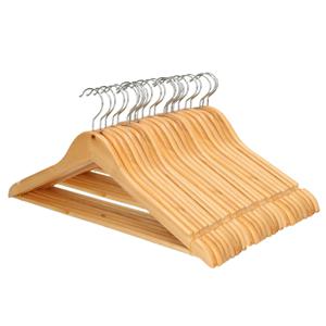 Kledinghangers - 24x - hout - luxe hangers