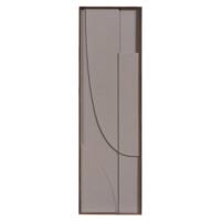 Leen Bakker - Wanddecoratie Abstract - - 115x35 Cm - MDF - Beige
