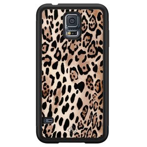 Samsung Galaxy S5 hoesje - Golden wildcat