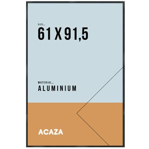 ACAZA Foto Kader, Lijst geschikt voor Foto's of Posters van 61 cm x 91,5 cm, Aluminium, Plexiglas, Zwart