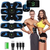 slimme ems draadloze spierstimulator fitnesstrainer buikspiertraining elektrisch gewichtsverlies stickers lichaam afslankende massager Lightinthebox