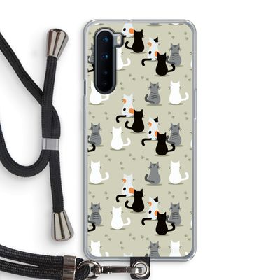 Katten: OnePlus Nord Transparant Hoesje met koord