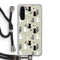 Katten: OnePlus Nord Transparant Hoesje met koord