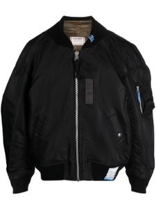 Maison MIHARA YASUHIRO veste bomber en laine à empiècements - Noir