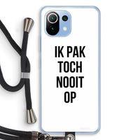 Ik pak nooit op: Xiaomi Mi 11 Lite Transparant Hoesje met koord