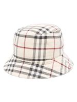 Burberry Vintage Check-pattern cotton bucket hat - Tons neutres