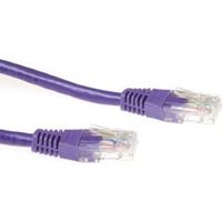 ACT Paarse 1,5 meter U/UTP CAT6A patchkabels met RJ45 connectoren
