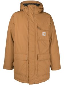 Carhartt WIP manteau à patch logo - Marron