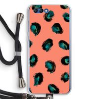 Pink Cheetah: Honor 10 Transparant Hoesje met koord