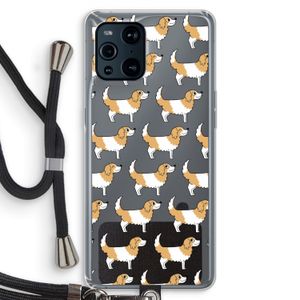 Doggy: Oppo Find X3 Transparant Hoesje met koord