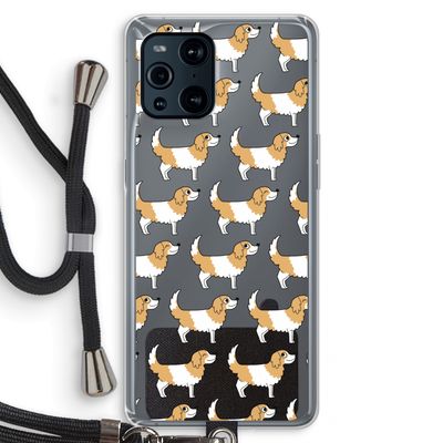 Doggy: Oppo Find X3 Transparant Hoesje met koord