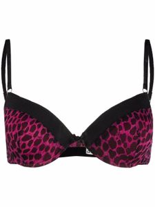Dolce & Gabbana soutien-gorge matelassé à imprimé léopard - Rose