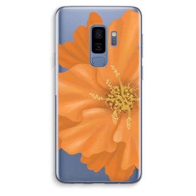 Orange Ellila flower: Samsung Galaxy S9 Plus Transparant Hoesje