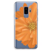 Orange Ellila flower: Samsung Galaxy S9 Plus Transparant Hoesje