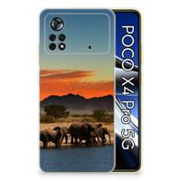 Xiaomi Poco X4 Pro 5G | TPU Hoesje | Olifanten