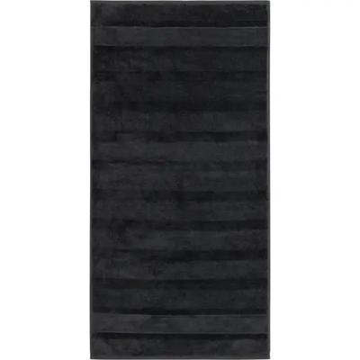 Cawö Cawo Noblesse2 Uni Handdoek 50/100 zwart