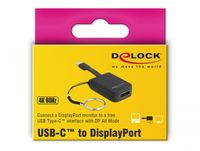 DeLOCK 63940 video kabel adapter 0,03 m USB Type-C DisplayPort Zwart - thumbnail