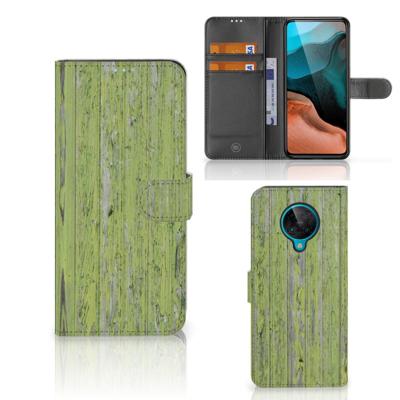 Xiaomi Poco F2 Pro | Book Style Case | Green Wood