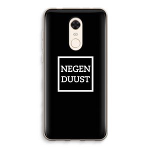 Negenduust black: Xiaomi Redmi 5 Transparant Hoesje