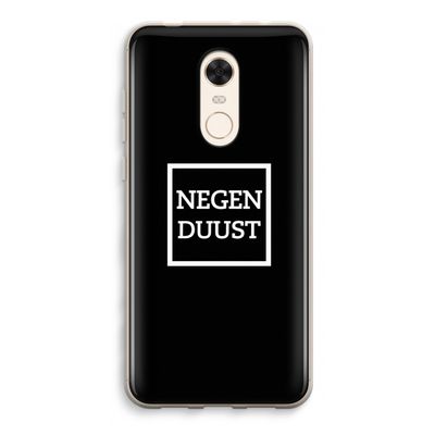 Negenduust black: Xiaomi Redmi 5 Transparant Hoesje