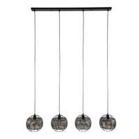 Giga Meubel - Hanglamp Zwart/Bruin - 4-Lichts - 135x25x150cm - thumbnail