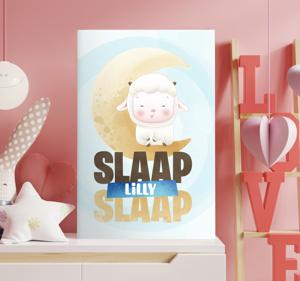Canvas schilderij slaap kindje slaap