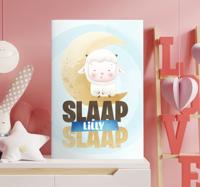 Canvas schilderij slaap kindje slaap