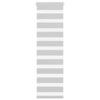 VidaXL Zebra rolgordijn 50x100 cm stofbreedte 45,9cm lichtgrijs