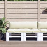 VidaXL Palletkussens 2 st stof crèmekleurig VidaXL Palletkussens 2 st stof crèmekleurig