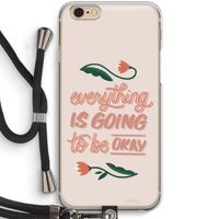 Optimistic flower girl: iPhone 6 / 6S Transparant Hoesje met koord