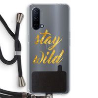 Stay wild: OnePlus Nord CE 5G Transparant Hoesje met koord