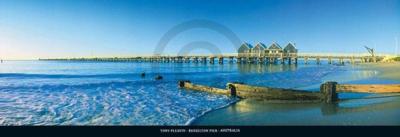 Kunstdruk Tony Pleavin - Busselton Pier, Australia 95x33cm