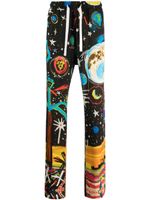 Palm Angels pantalon court Starry Night à imprimé - Noir