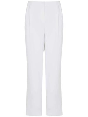 Giorgio Armani pantalon de tailleur à coupe fuselée - Blanc