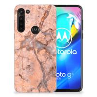 Motorola Moto G8 Power | TPU | Siliconen hoesje | Marmer Oranje