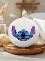 Geborduurde Disney®-babyspons met Stitch-hoofd ecru Geborduurde Disney®-babyspons met Stitch-hoofd ecru