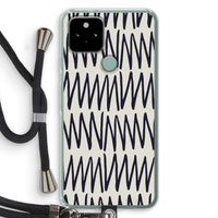 Marrakech Zigzag: Pixel 5 Transparant Hoesje met koord