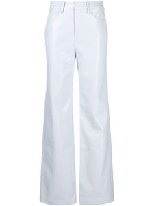 ROTATE BIRGER CHRISTENSEN pantalon droit à fini embossé - Bleu