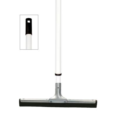 Vloertrekker / watertrekker - metaal en rubber - B34 cm - uitschuifbare steel kunststof wit