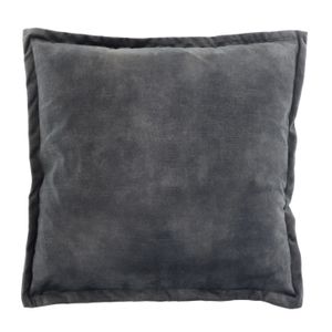 Kussen basics dark grey