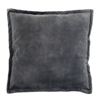 Kussen basics dark grey