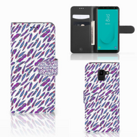 Samsung Galaxy J6 2018 Telefoon Hoesje Feathers Color - thumbnail