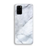 Witte marmer: Samsung Galaxy S20 Plus Transparant Hoesje