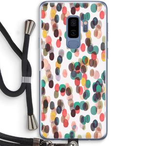 Tropical Dots: Samsung Galaxy S9 Plus Transparant Hoesje met koord