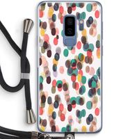 Tropical Dots: Samsung Galaxy S9 Plus Transparant Hoesje met koord