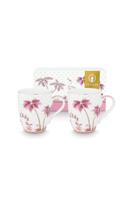 Pip Studio Set/2 Mokken Groot Jolie Stippen Goud Roze