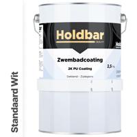 Holdbar Zwembadcoating Standaard Wit 2,5 kg