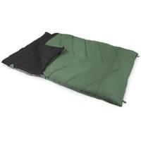 Slaapzak - KAMPA - Groen 12 Dubbel - 2 personen - 2,25 mx 1,5 m - Rood