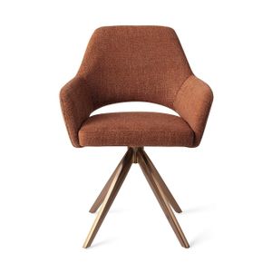 Jesper Home Yanai eetkamerstoel Tuscan Terra turn rose