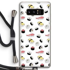 Sushi time: Samsung Galaxy Note 8 Transparant Hoesje met koord